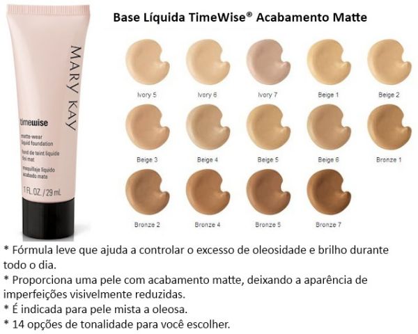 Base Líquida TimeWise® Acabamento Matte Beige 1